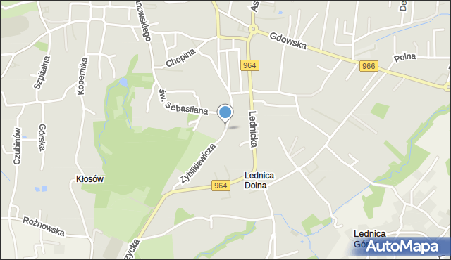 Wieliczka, Zyblikiewicza Mikołaja, mapa Wieliczka