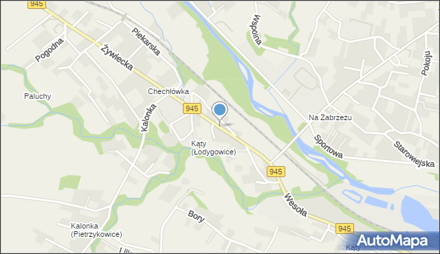 Zarzecze gmina Łodygowice, Żywiecka, mapa Zarzecze gmina Łodygowice