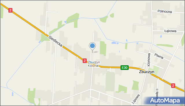 Zbuczyn, Żytnia, mapa Zbuczyn