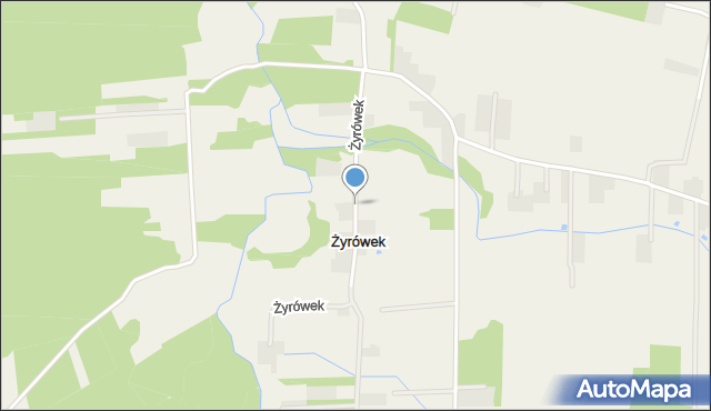 Żyrówek, Żyrówek, mapa Żyrówek