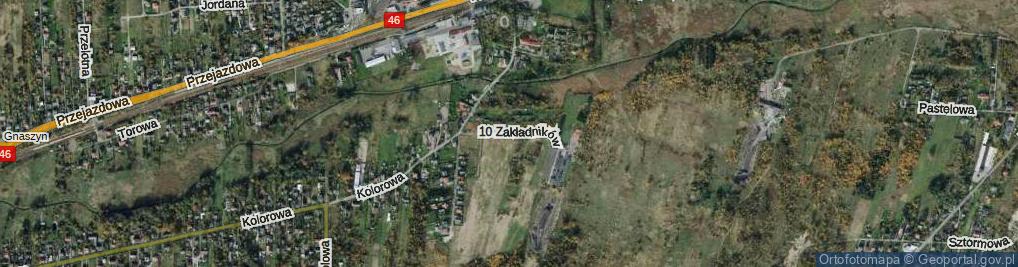 Zdjęcie satelitarne 10 Zakładników ul.
