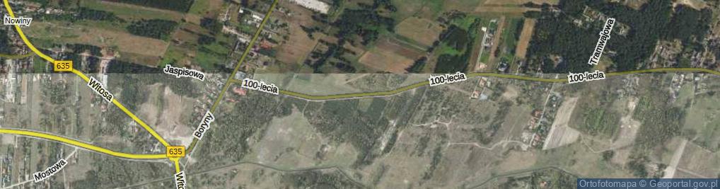 Zdjęcie satelitarne 100-lecia ul.