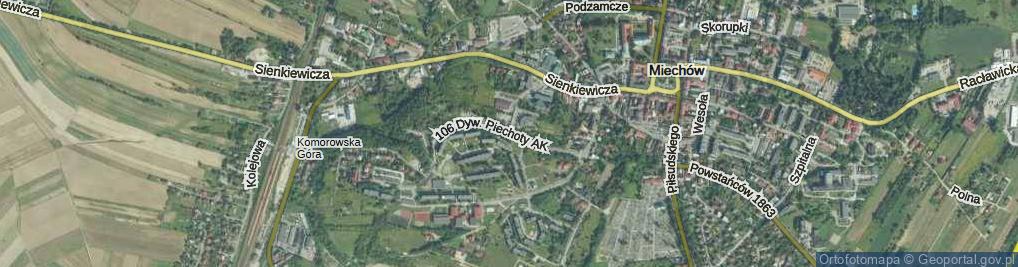 Zdjęcie satelitarne 106 Dywizji Piechoty AK ul.