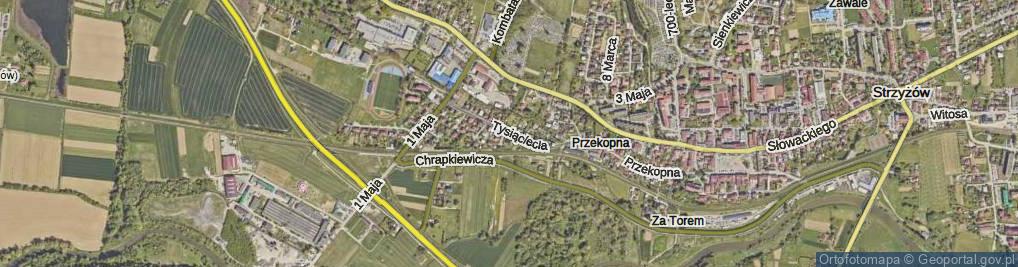 Zdjęcie satelitarne 1000-Lecia ul.