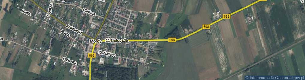 Zdjęcie satelitarne 11 Listopada ul.