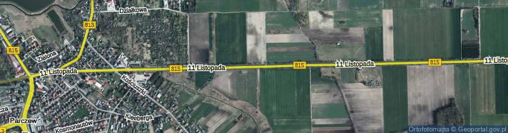 Zdjęcie satelitarne 11 Listopada ul.
