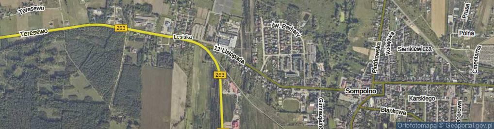 Zdjęcie satelitarne 11 Listopada ul.