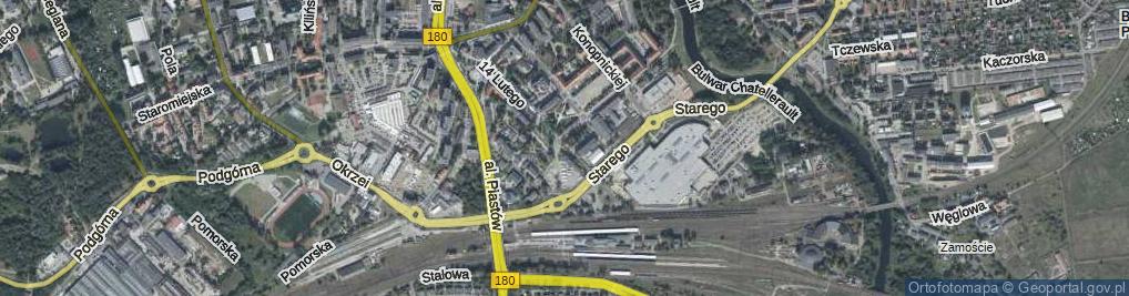 Zdjęcie satelitarne 14 Lutego ul.