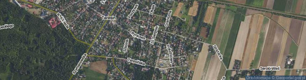 Zdjęcie satelitarne 15 Sierpnia ul.