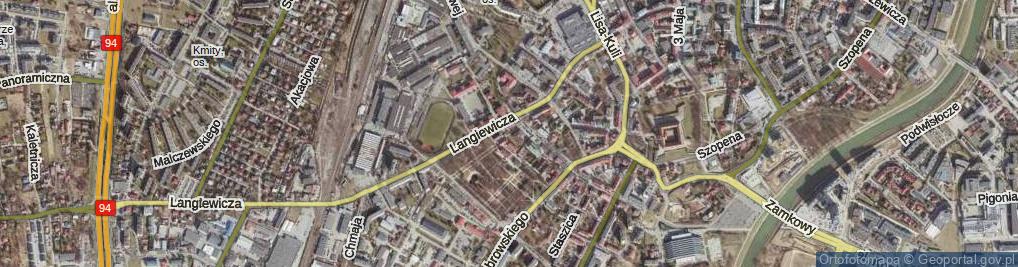 Zdjęcie satelitarne 17 Pułku Piechoty ul.