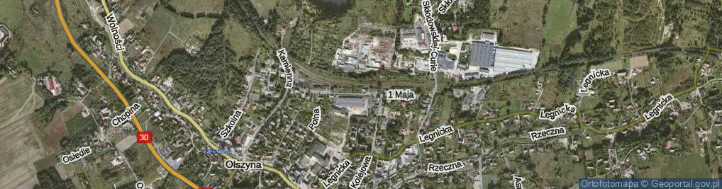 Zdjęcie satelitarne 1 Maja ul.