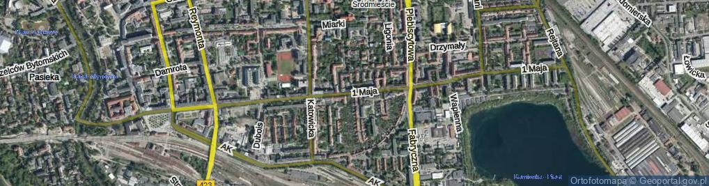 Zdjęcie satelitarne 1 Maja ul.