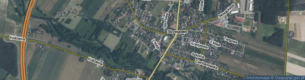 Zdjęcie satelitarne 1 Maja ul.