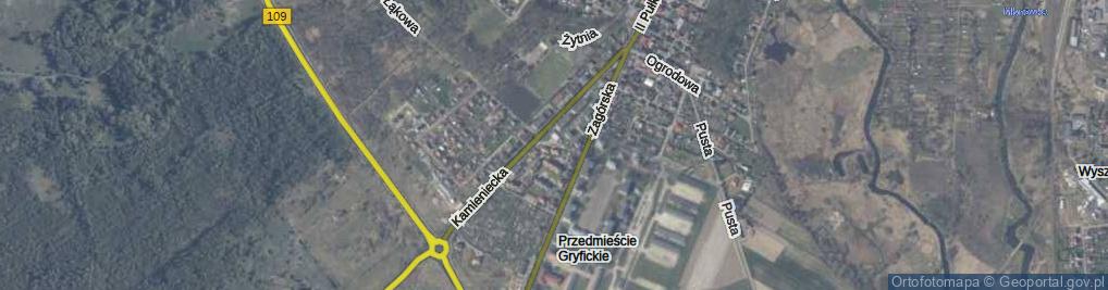 Zdjęcie satelitarne 1 Maja ul.