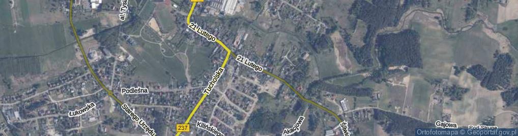 Zdjęcie satelitarne 21 Lutego ul.