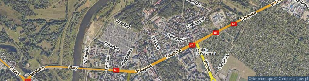 Zdjęcie satelitarne 22 Lipca ul.