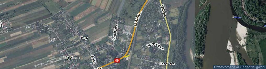 Zdjęcie satelitarne 28 Pułku Artylerii Lekkiej ul.