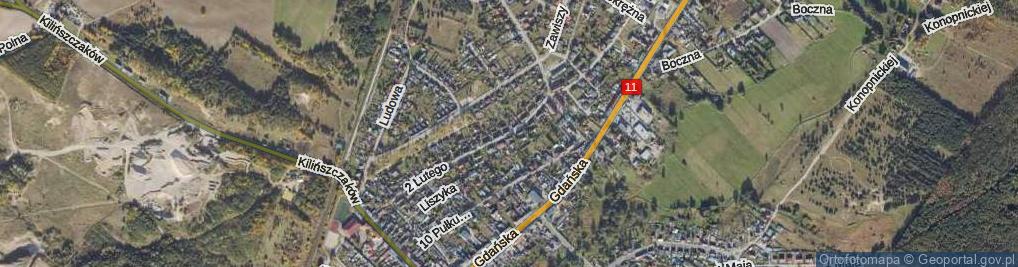 Zdjęcie satelitarne 2 Lutego ul.