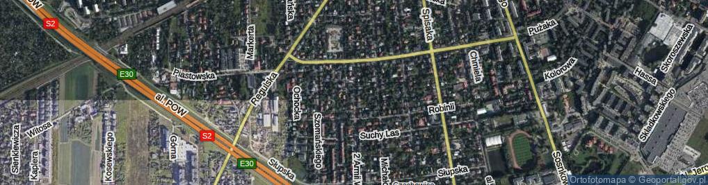 Zdjęcie satelitarne 2 Armii Wojska Polskiego ul.