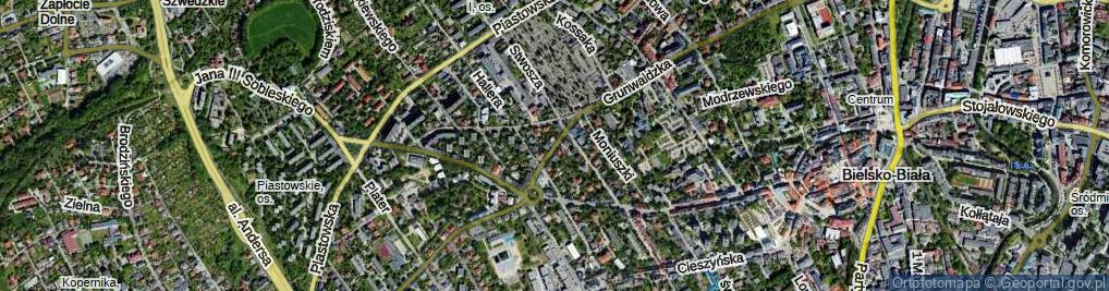 Zdjęcie satelitarne 3 Pułku Strzelców Podhalańskich ul.