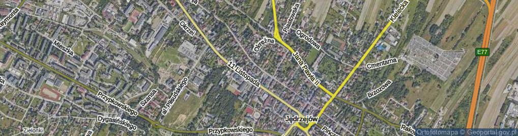 Zdjęcie satelitarne 3 Maja ul.