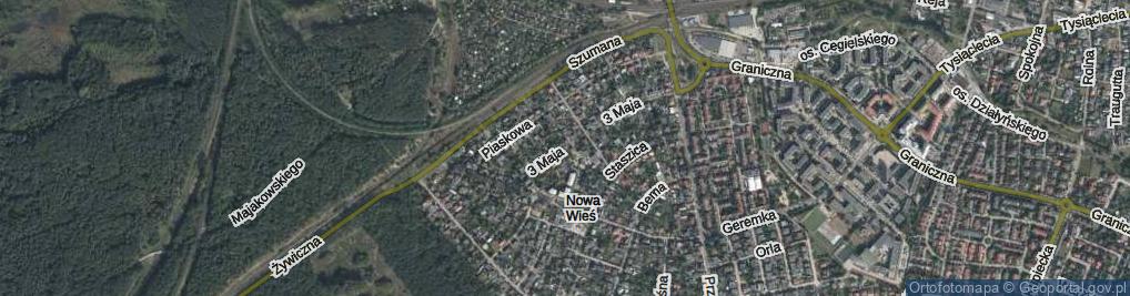 Zdjęcie satelitarne 3 Maja ul.