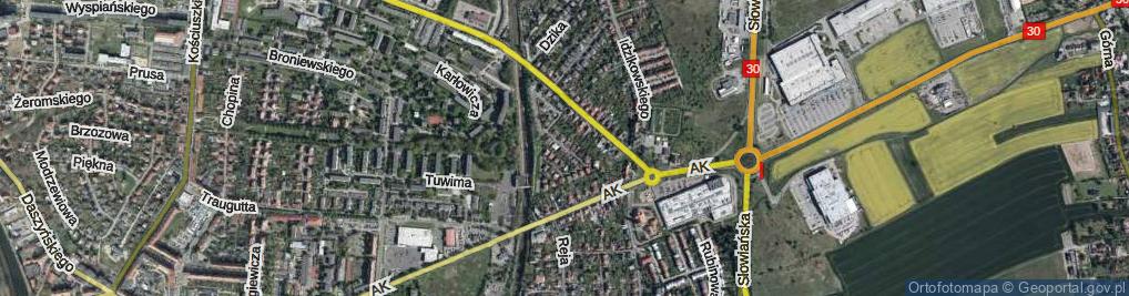 Zdjęcie satelitarne 3 Maja ul.