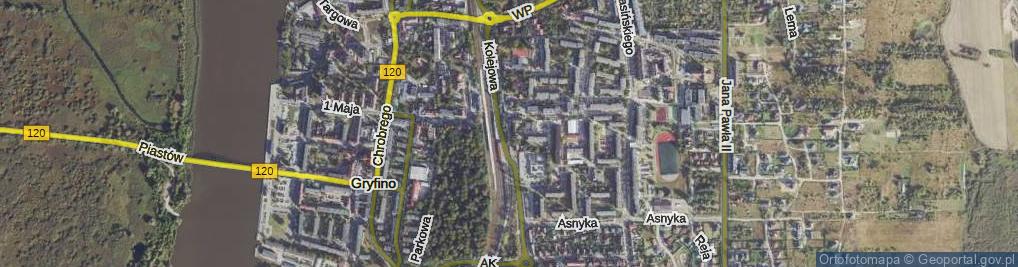 Zdjęcie satelitarne 9 Maja ul.