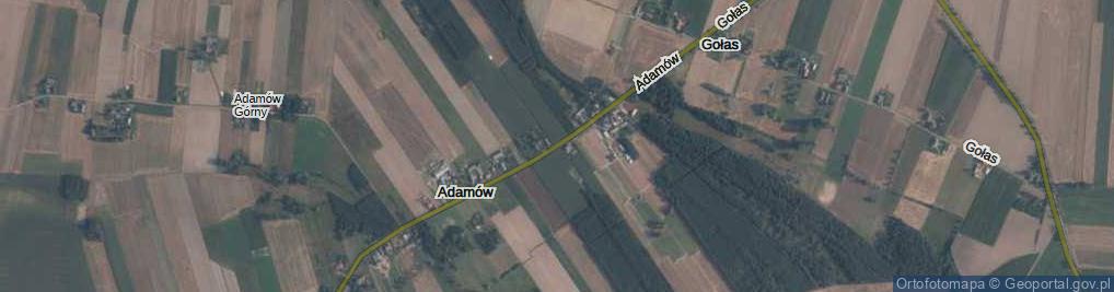 Zdjęcie satelitarne Adamów ul.