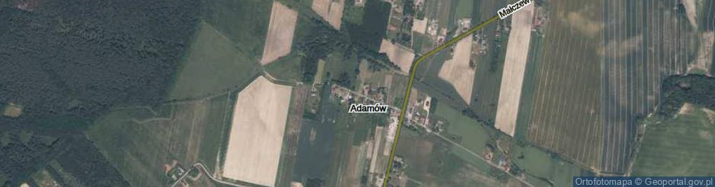 Zdjęcie satelitarne Adamów ul.