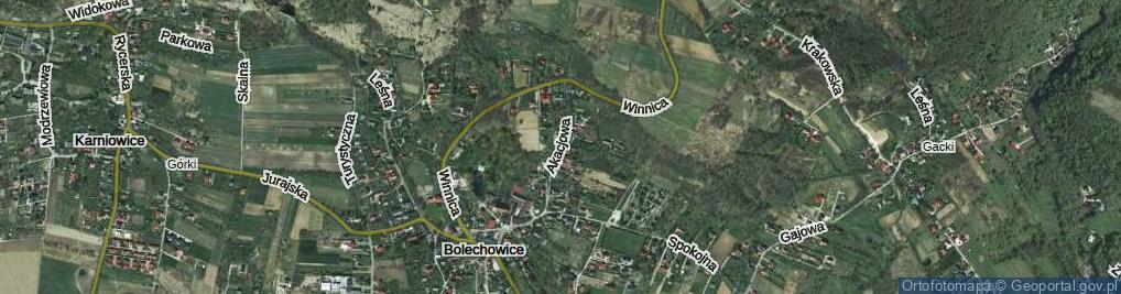 Zdjęcie satelitarne Akacjowa ul.