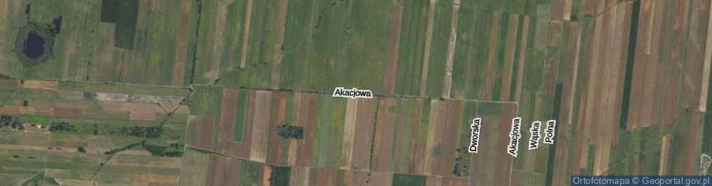 Zdjęcie satelitarne Akacjowa ul.