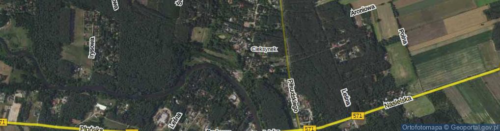 Zdjęcie satelitarne Akacjowa ul.