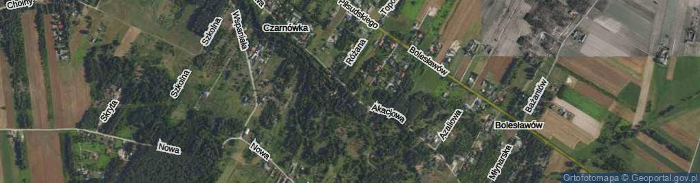 Zdjęcie satelitarne Akacjowa ul.