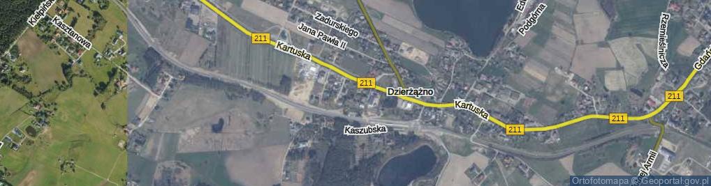 Zdjęcie satelitarne Akacjowa ul.