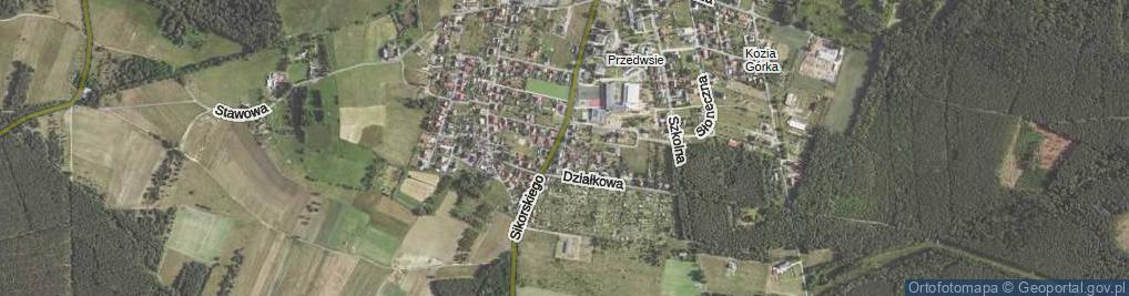 Zdjęcie satelitarne Akacjowa ul.