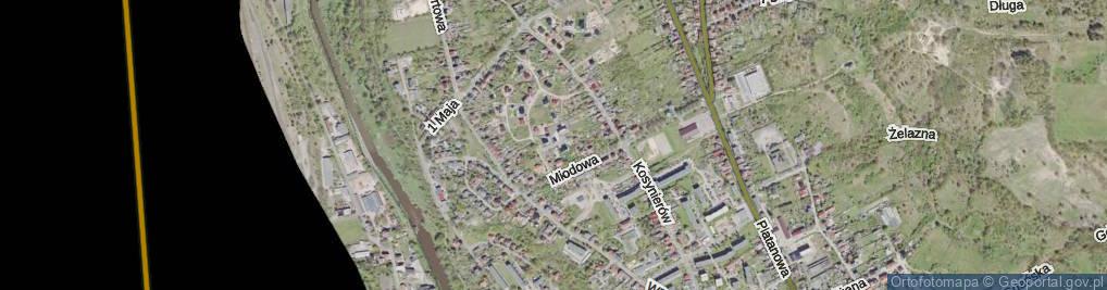 Zdjęcie satelitarne Akacjowa ul.