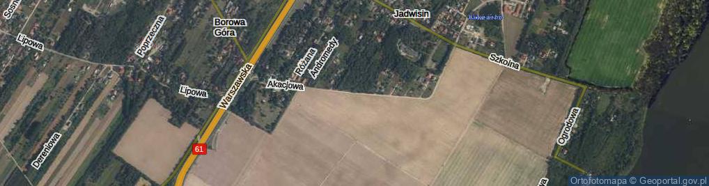 Zdjęcie satelitarne Akacjowa ul.