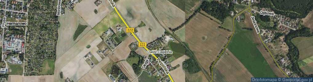 Zdjęcie satelitarne Akacjowa ul.