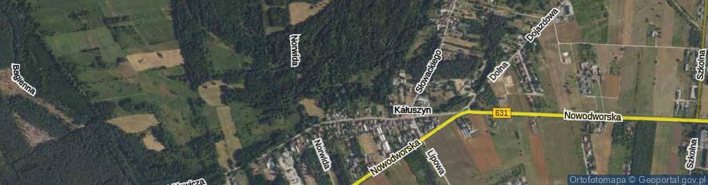 Zdjęcie satelitarne Akacjowa ul.