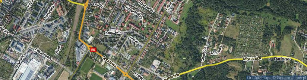 Zdjęcie satelitarne Akacjowa ul.