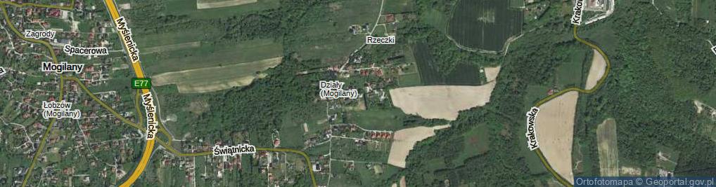 Zdjęcie satelitarne Akacjowa ul.