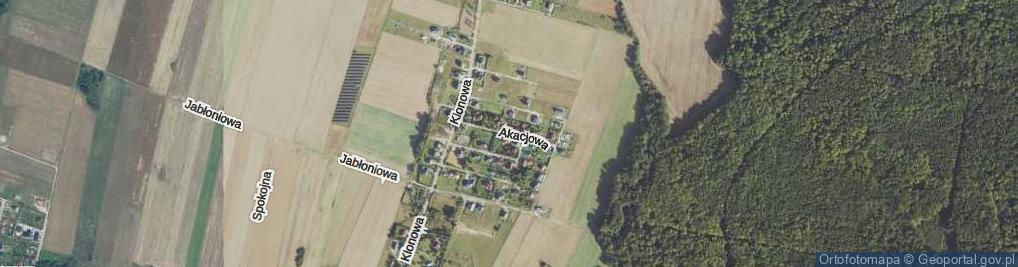 Zdjęcie satelitarne Akacjowa ul.
