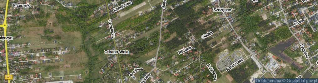 Zdjęcie satelitarne Akwarelowa ul.