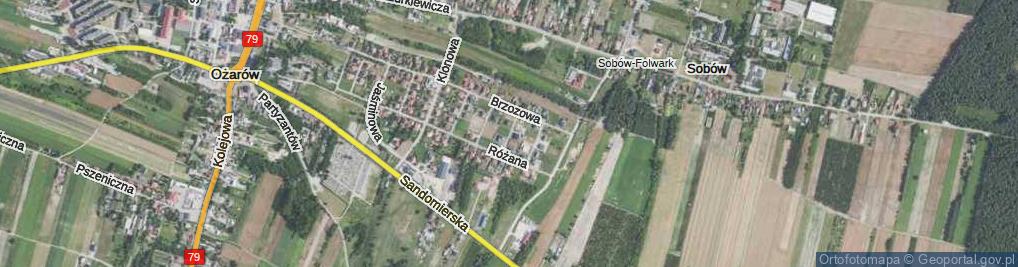 Zdjęcie satelitarne Akacjowa ul.