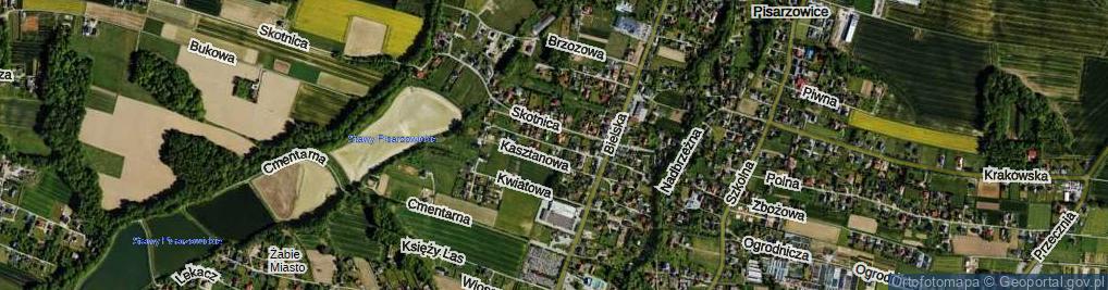 Zdjęcie satelitarne Akacjowa ul.