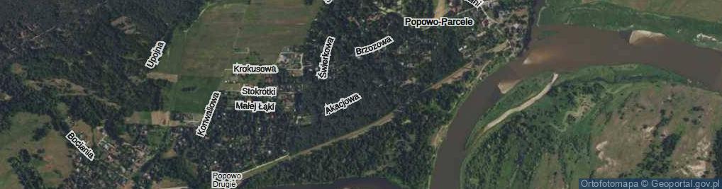 Zdjęcie satelitarne Akacjowa ul.