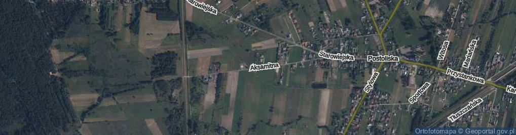 Zdjęcie satelitarne Aksamitna ul.
