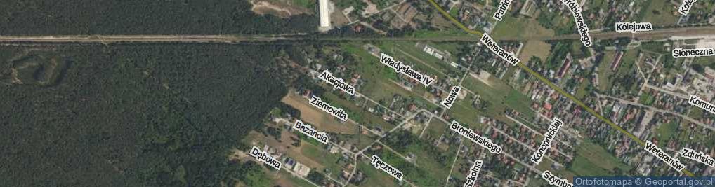 Zdjęcie satelitarne Akacjowa ul.