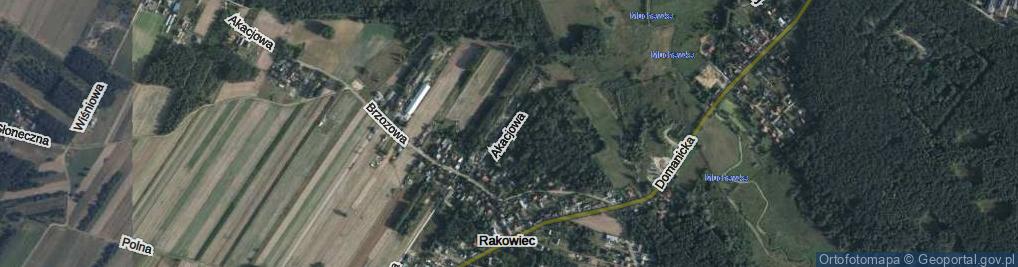 Zdjęcie satelitarne Akacjowa ul.